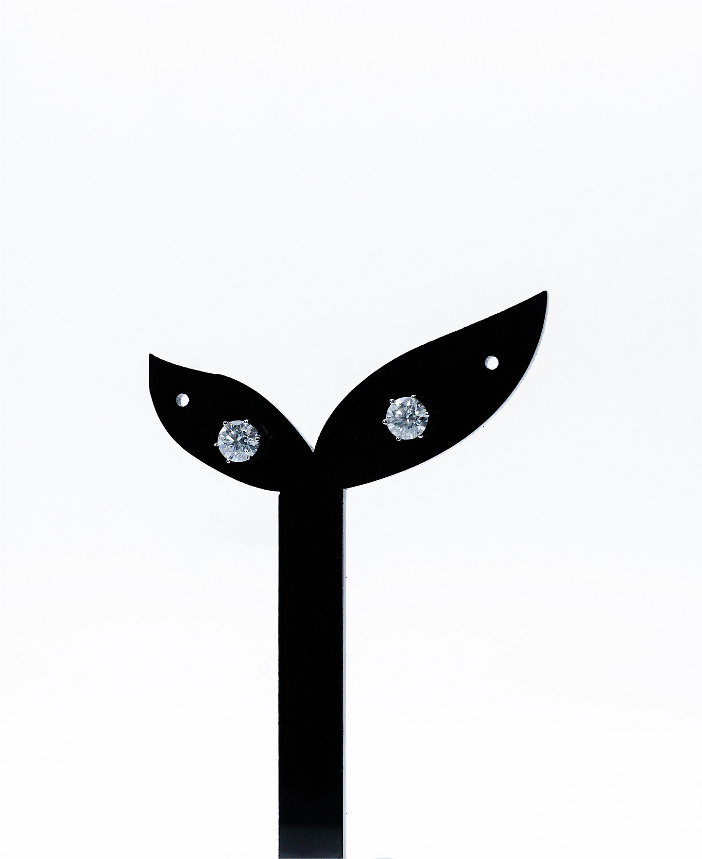 Halo Dot Mossainite 925 Silver Earring-AAE403