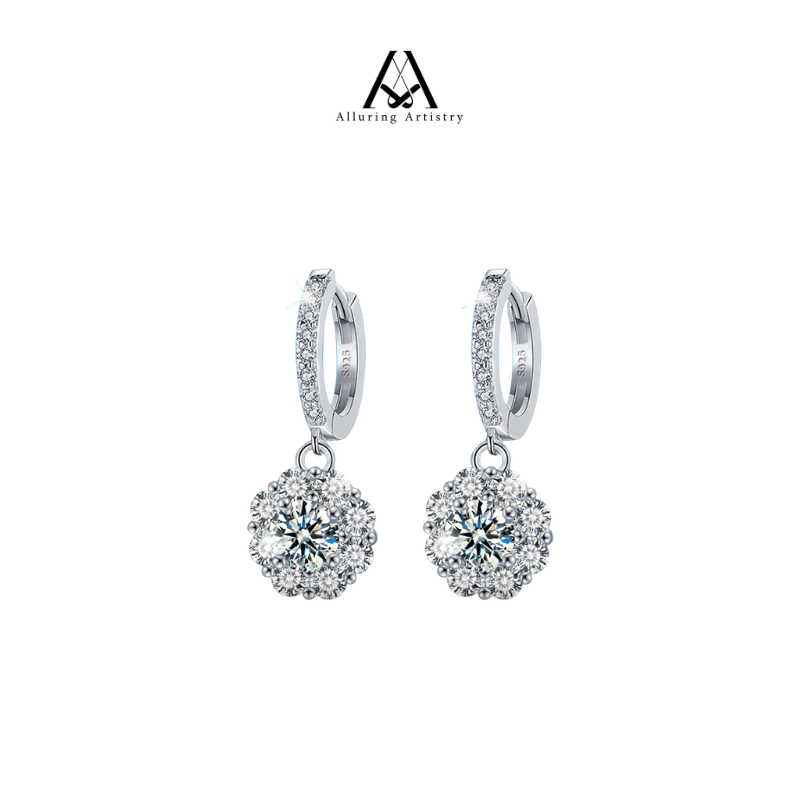 Lyric Moissanite 925 Silver Earring