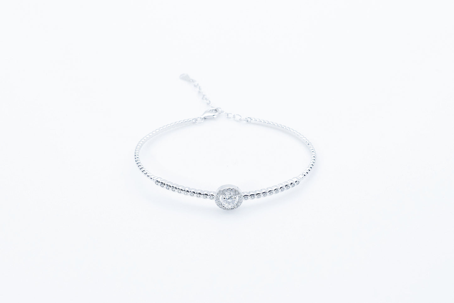 Aurielle Moissanite 925 Silver Bracelet-BFT612