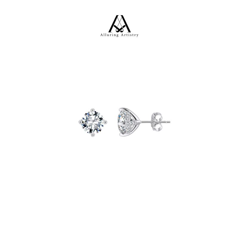 Radiance 0.5 Carat Moissanite 925 Silver Earring