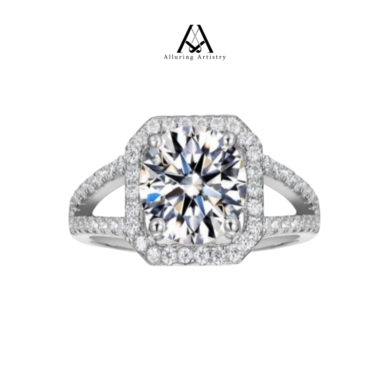 Amara Moissanite 925 Female Silver Ring (MR0360)