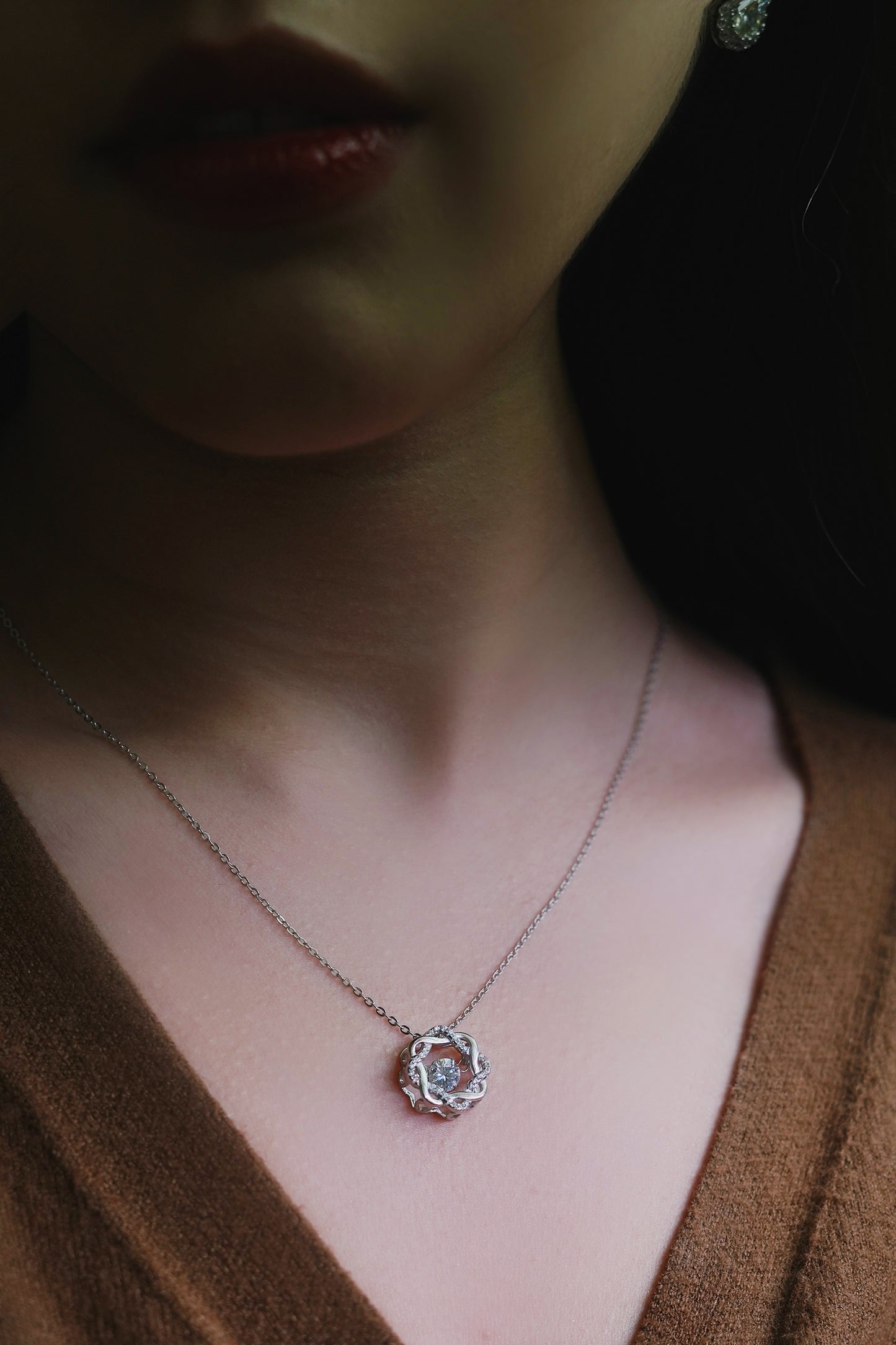 Elysian Moissanite 925 Silver Necklace