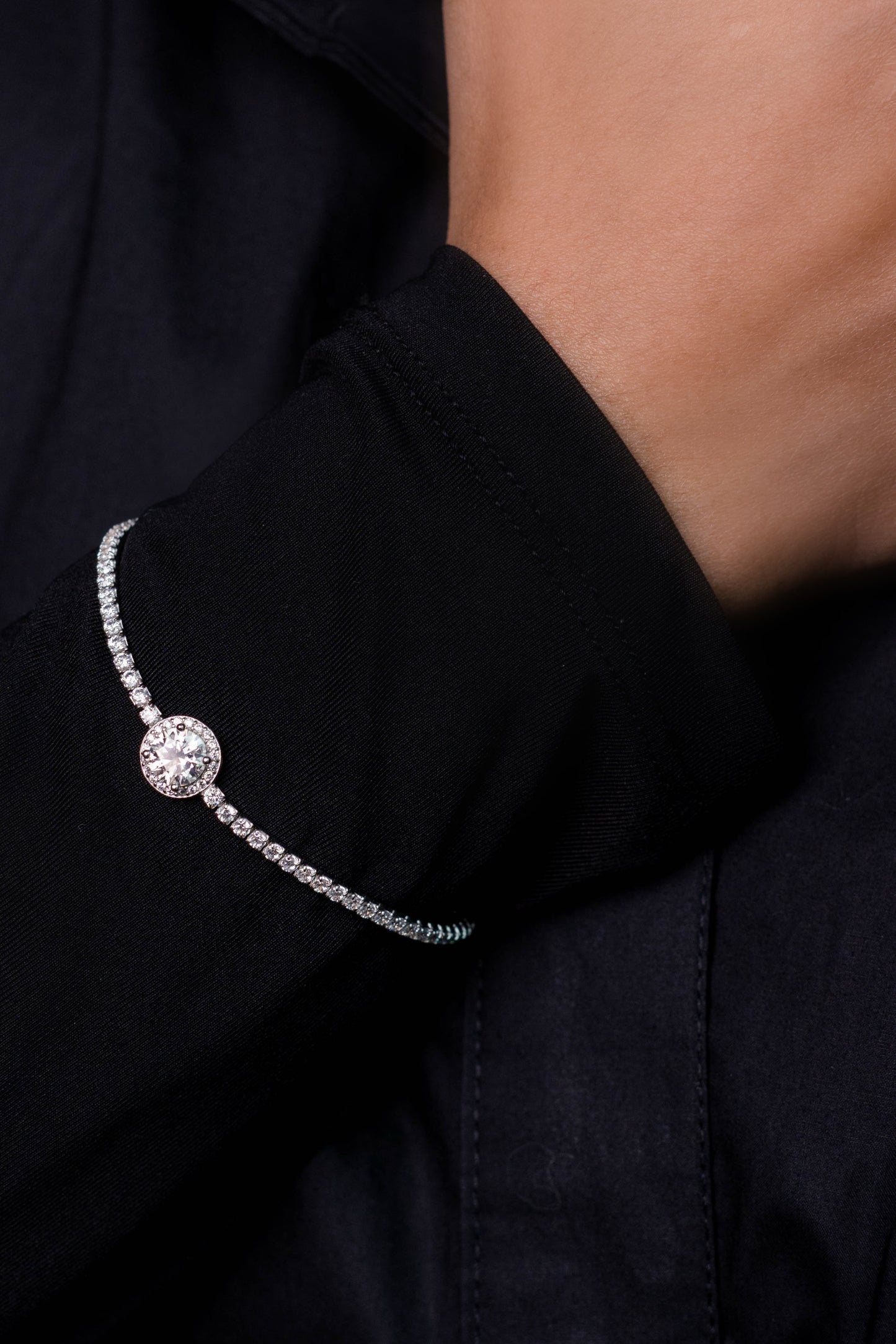 Orlina Moissanite 925 Silver Bracelet-BTF601