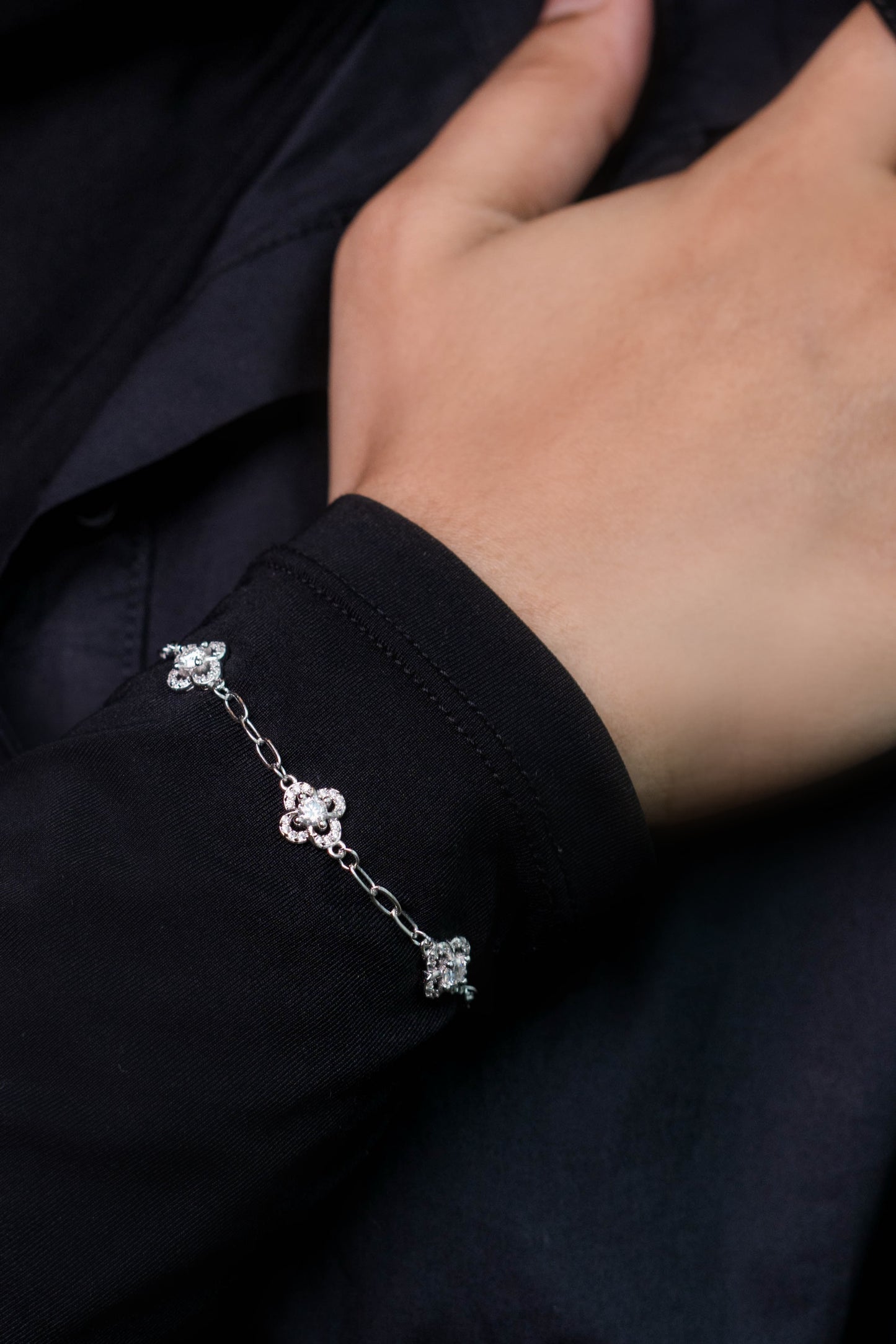 Zinnia Moissanite 925 Silver Bracelet-BTF603