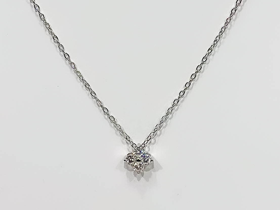 Iris Moissanite 925 Silver Necklace