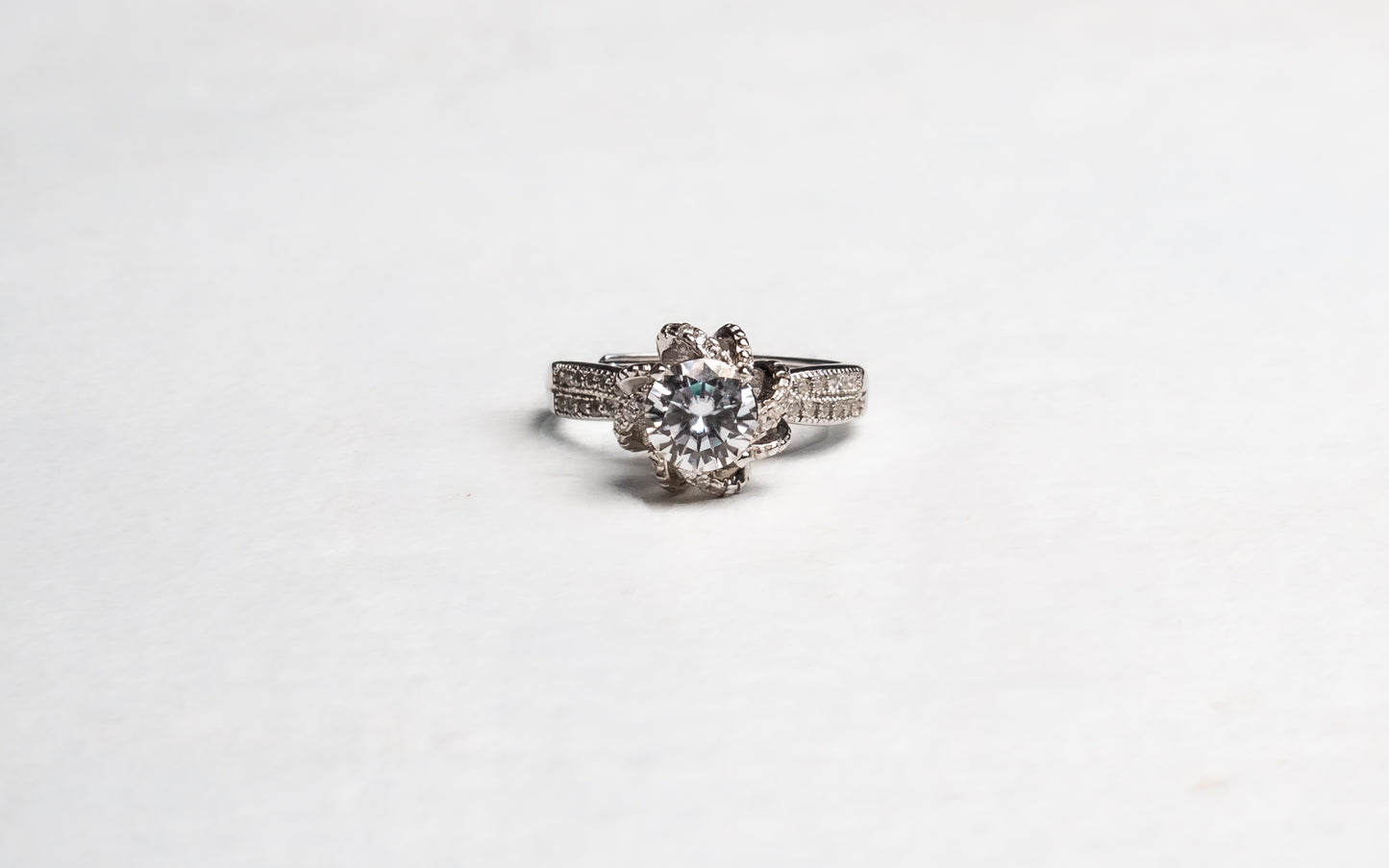 Evelina Moissanite 925 Silver Female Ring - AFR 207