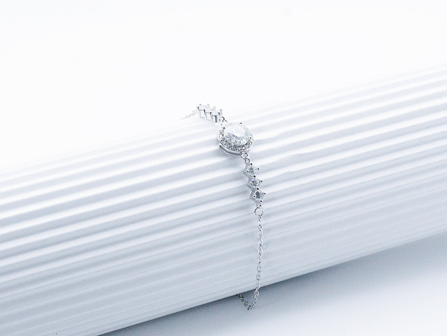 Elarose Moissanite 925 silver Bracelet-BFT611
