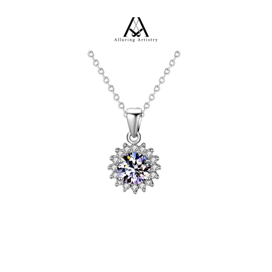 Trace Moissanite 925 Silver Necklace