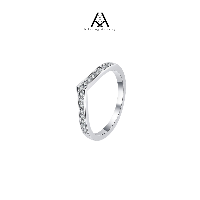 Divine Moissanite 925 Silver Ring Female