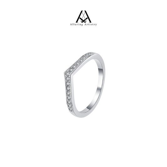 Divine Moissanite 925 Silver Ring Female