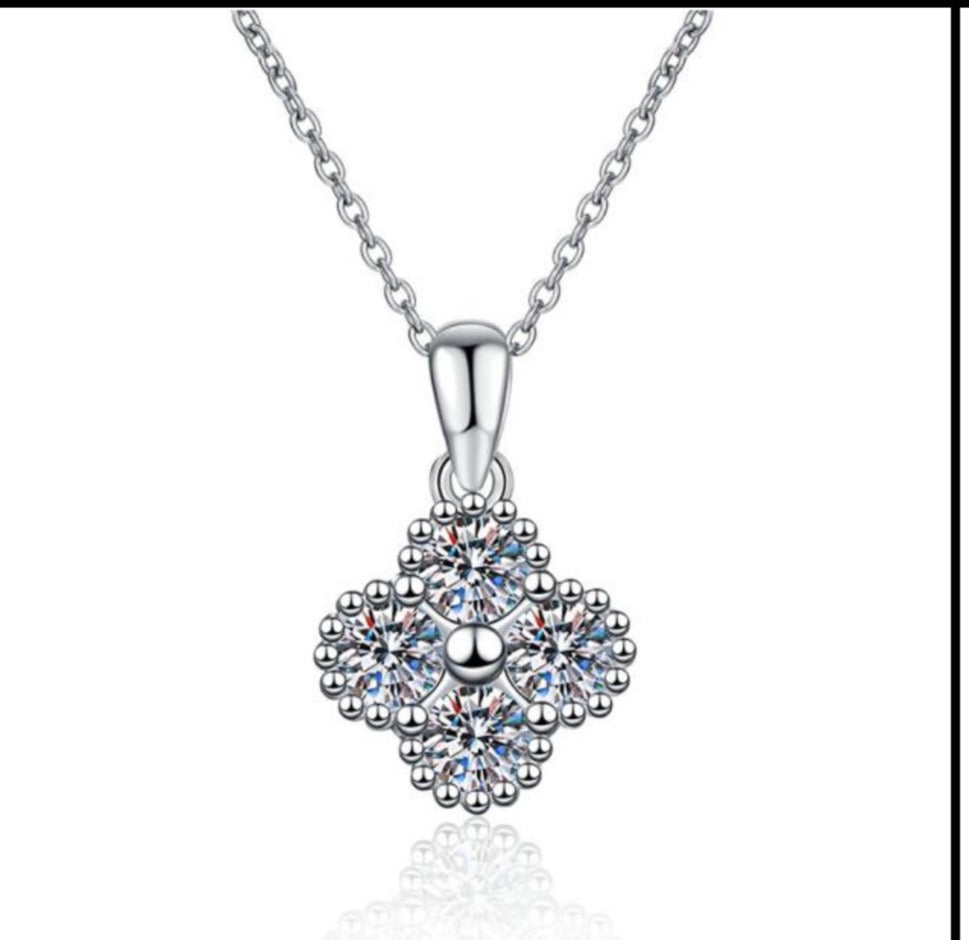 Irene Moissanite 925 Silver Necklace