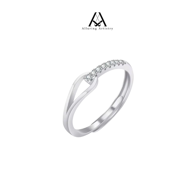 Selene Moissanite 925 Silver Ring Female