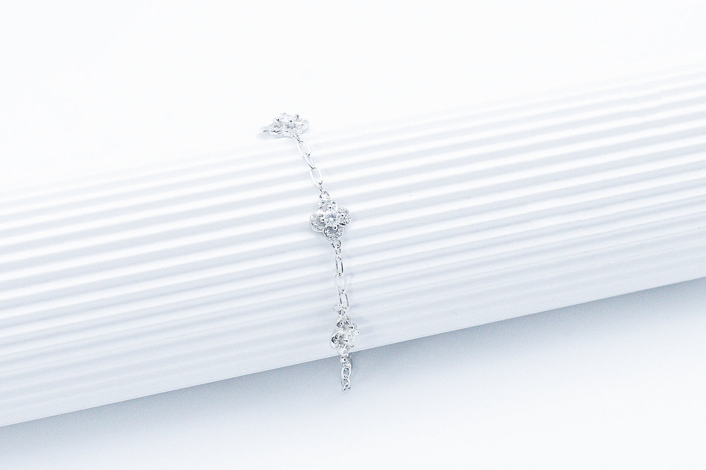 Zinnia Moissanite 925 Silver Bracelet-BTF603