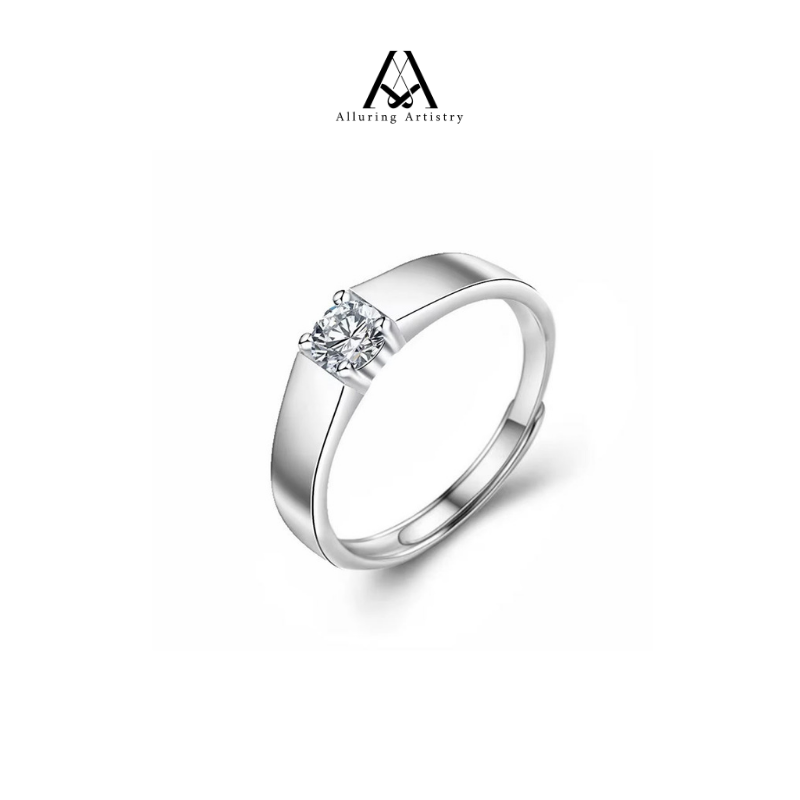 Draven Moissanite 925 Silver Male Ring