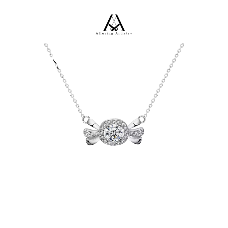 Veloura Moissanite 925 Silver Necklace