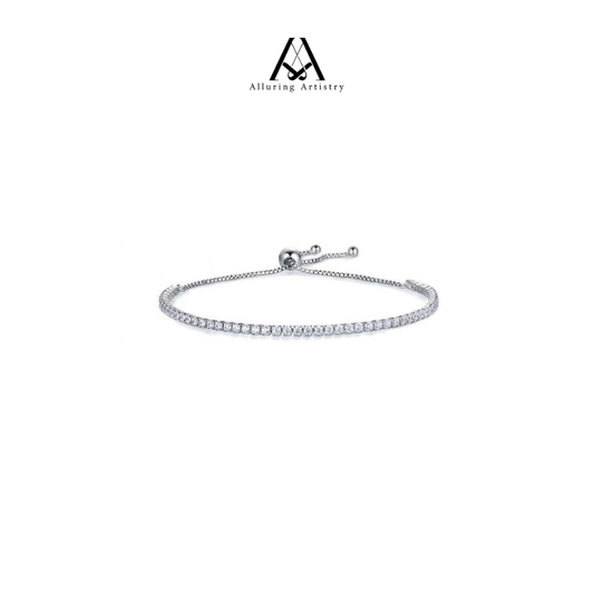 Alura Moissanite 925 Silver Tennis Bracelet