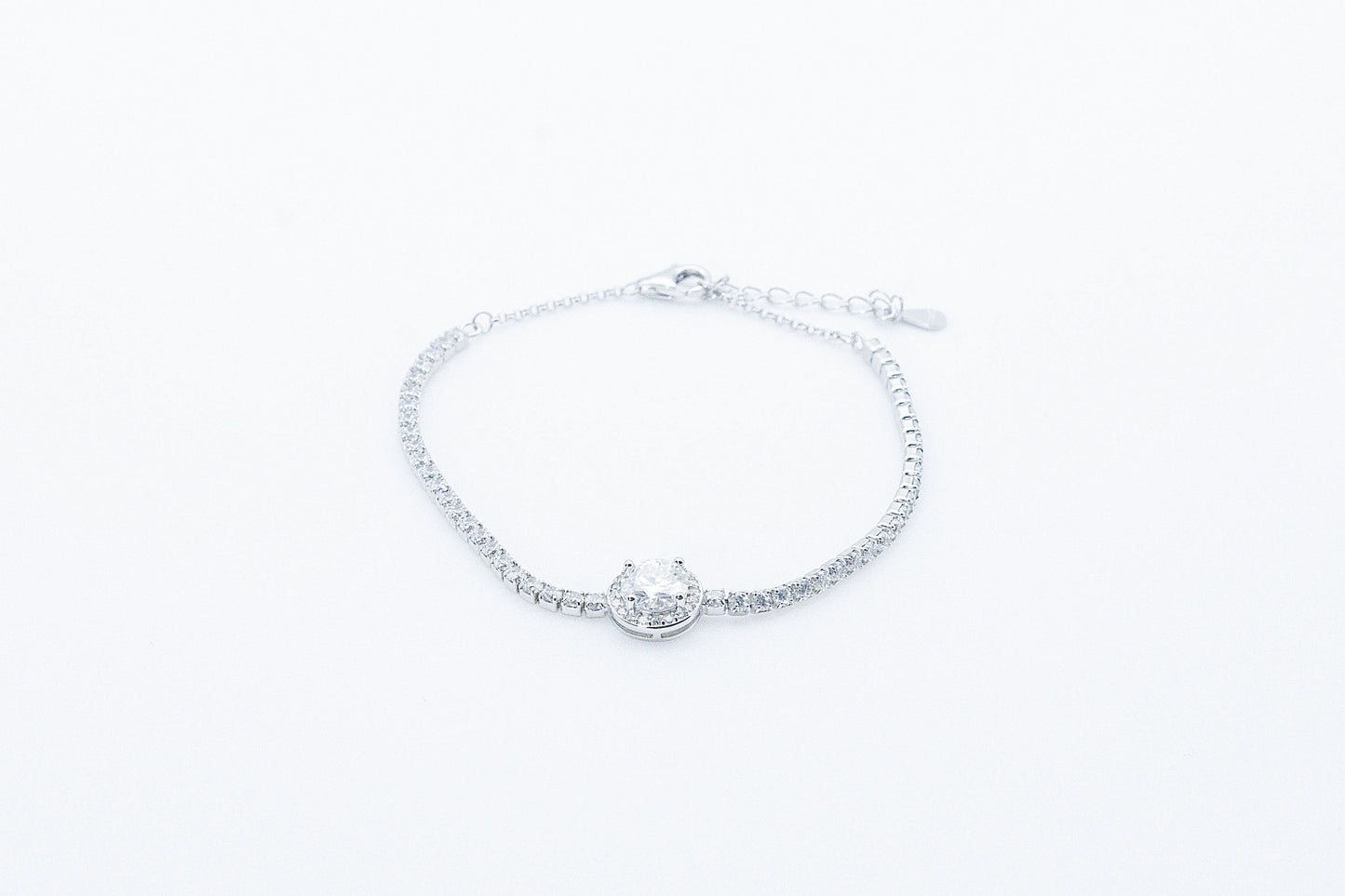 Orlina Moissanite 925 Silver Bracelet-BTF601