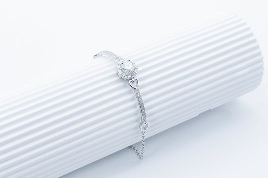 Amoura Moissanite 925 Silver Bracelet-BFT610
