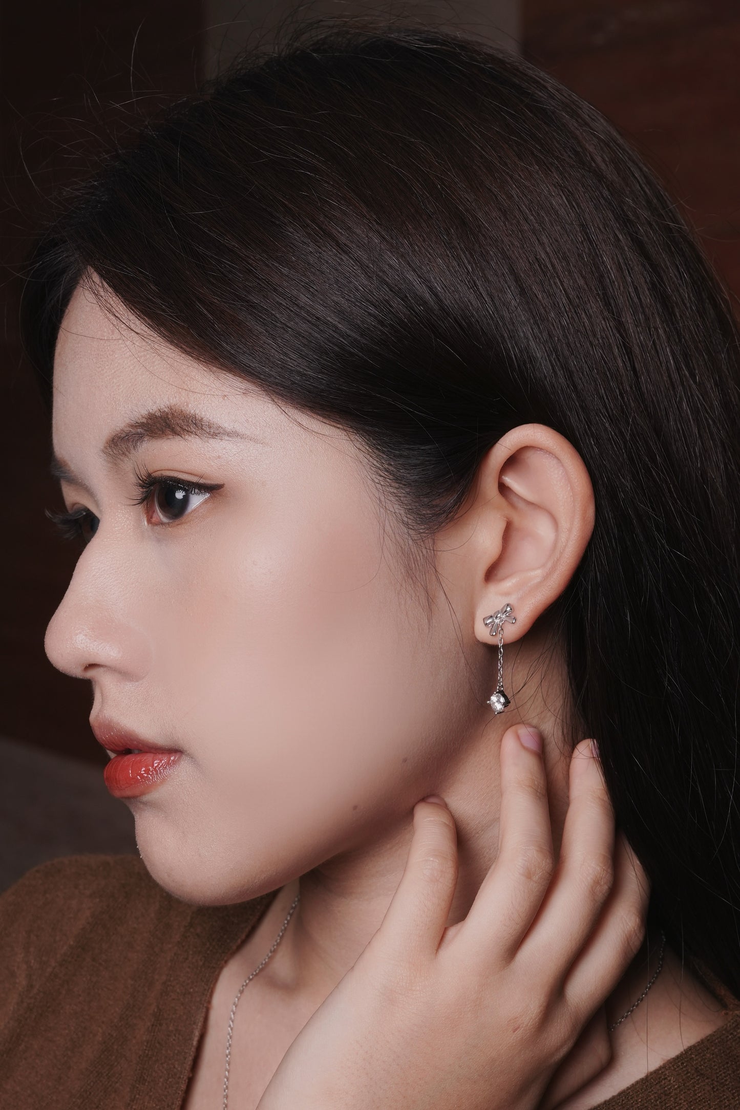 Dawn's Kiss Moissanite 925 Silver Earring-AAE402