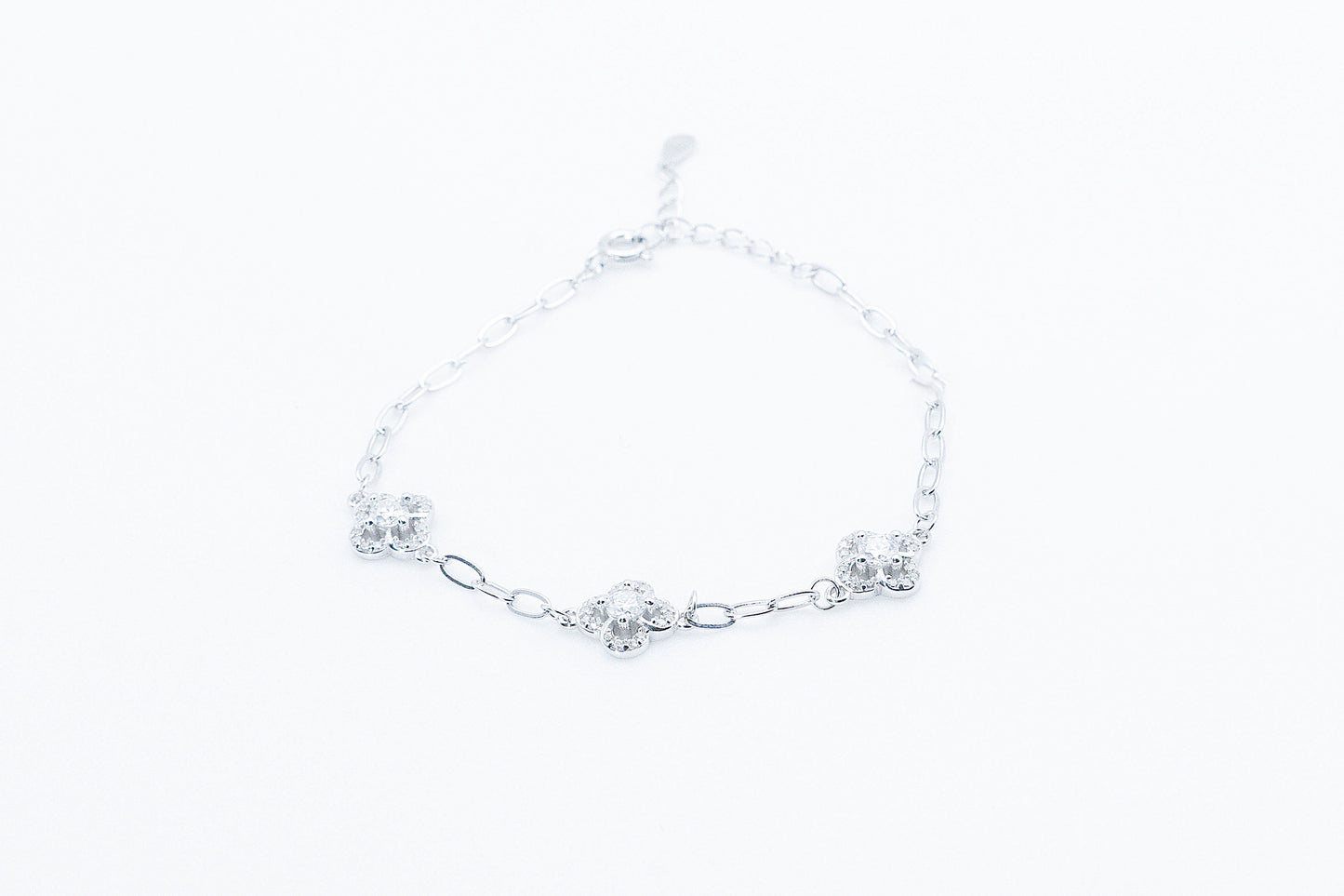 Zinnia Moissanite 925 Silver Bracelet-BTF603