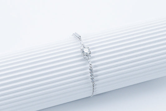 Orlaya Moissanite 925 Silver Bolo Bracelet-BFT607