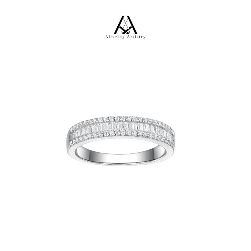 Evermore Moissanite 925 Female Silver Ring