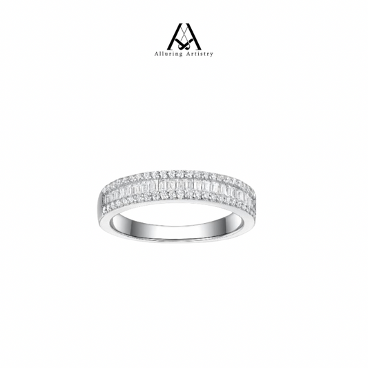 Evermore Moissanite 925 Female Silver Ring