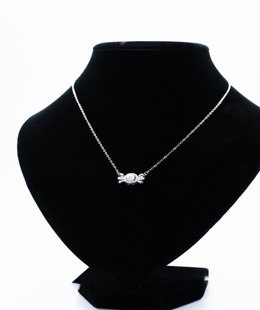 Veloura Moissanite 925 Silver Necklace-NCE502