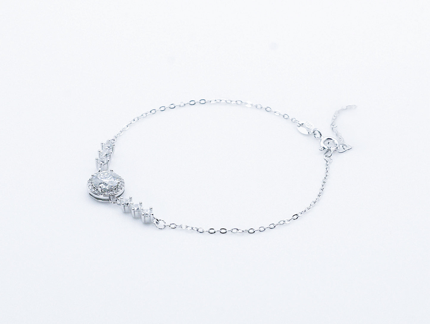 Elarose Moissanite 925 silver Bracelet-BFT611
