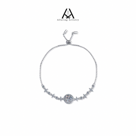 Lyra Moissanite 925 Silver Bracelet