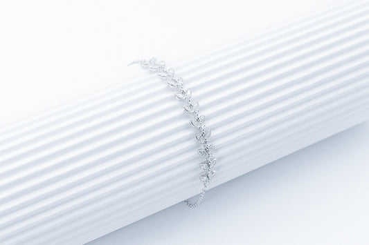 Blossara Moissanite 925 Silver Bolo Bracelet-BFT606