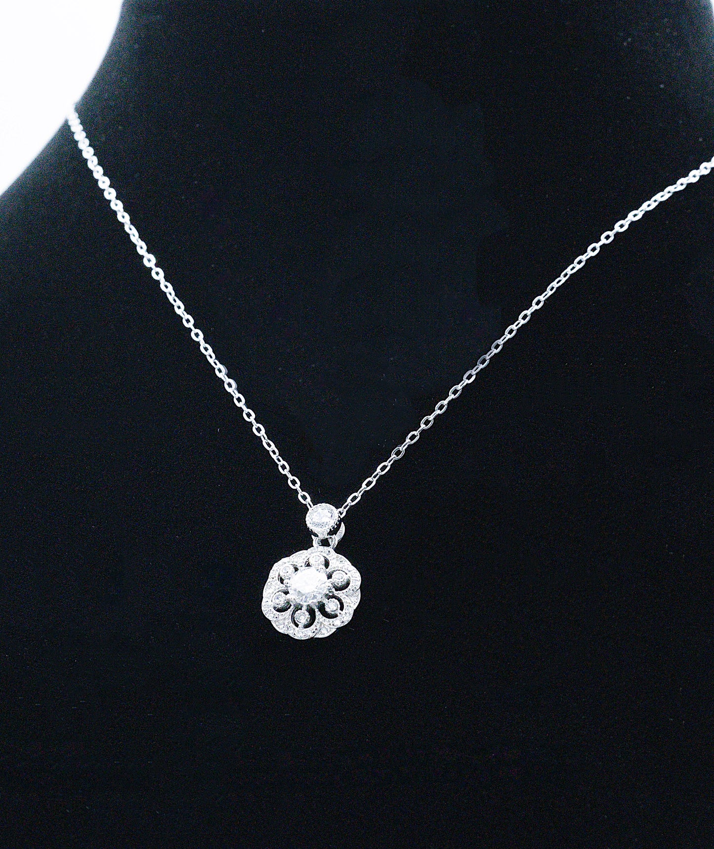 Aurealia Moissanite 925 Silver Necklace- NCE506