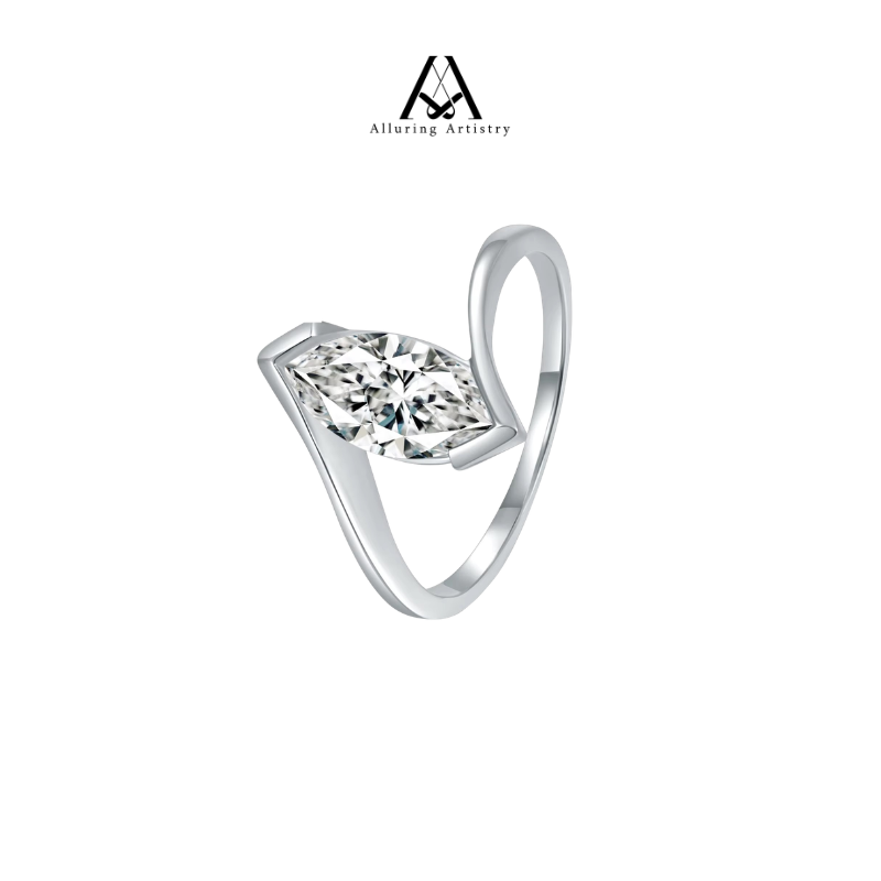 Élan Moissanite 925 Female Silver Ring