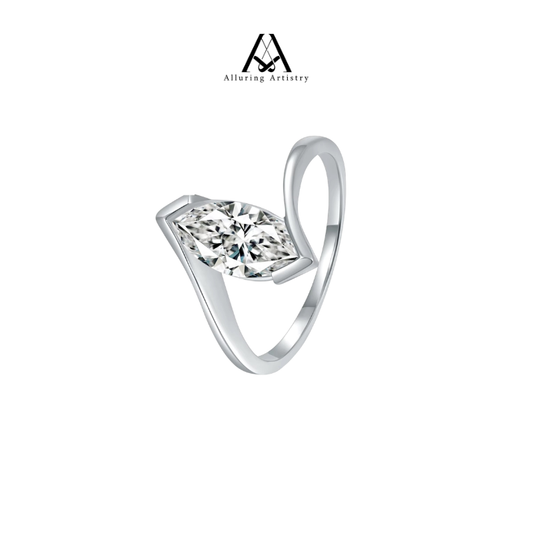 Élan Moissanite 925 Female Silver Ring
