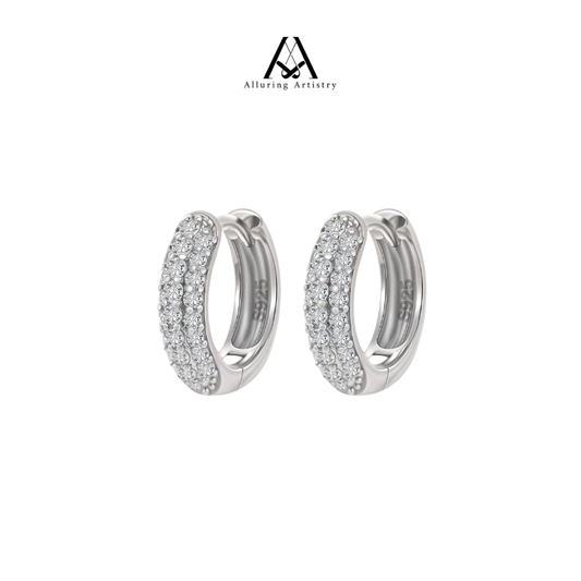 Étoile Pavé Moissanite 925 Silver Earring