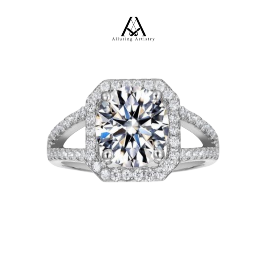 Amara Moissanite 925 Female Silver Ring (MR0360)