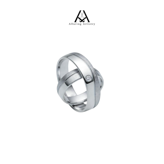 Monarch Moissanite 925 Male Silver Ring