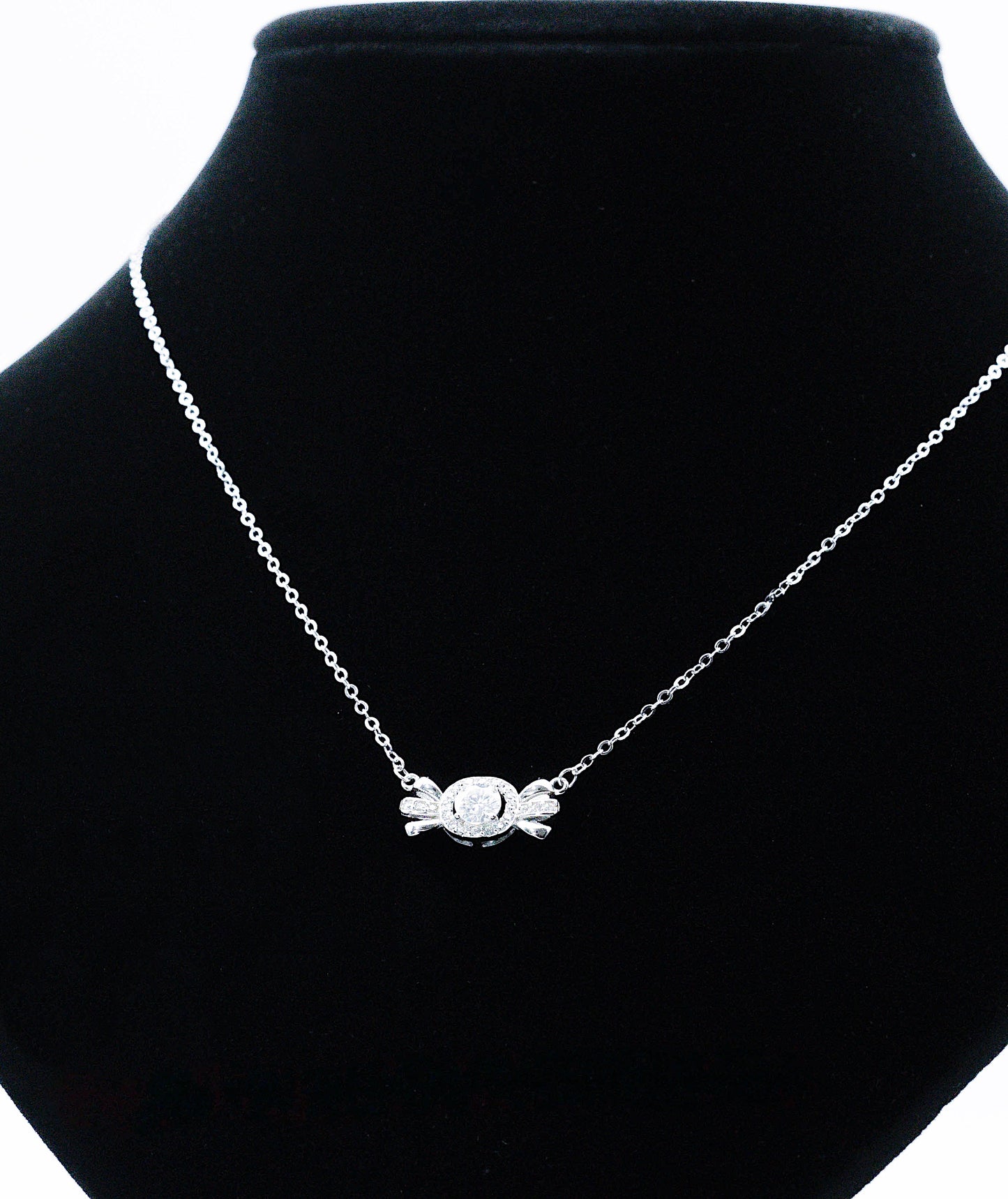 Veloura Moissanite 925 Silver Necklace-NCE502
