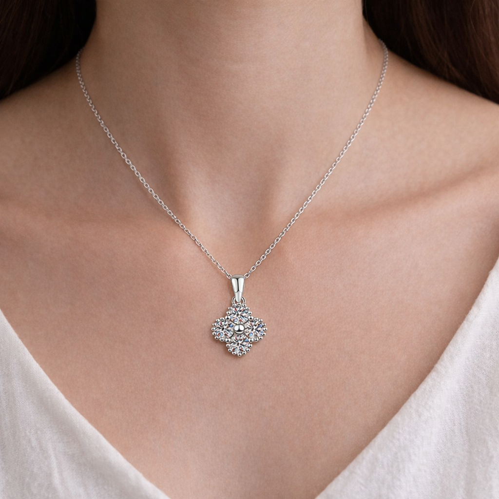 Irene Moissanite 925 Silver Necklace