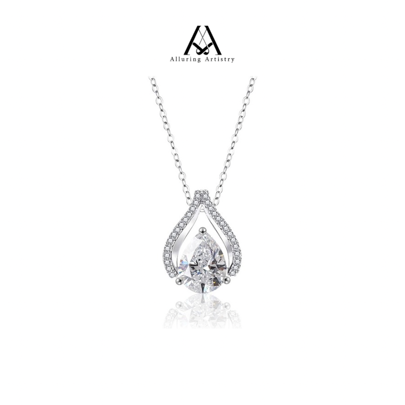 Valora Moissanite 925 Silver Necklace