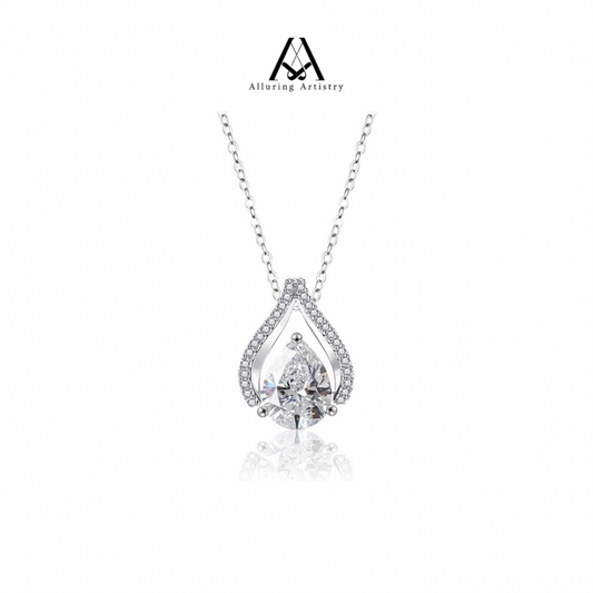 Valora Moissanite 925 Silver Necklace
