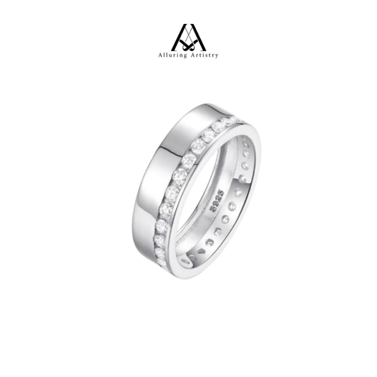 Seal Moissanite 925 Male Silver Ring