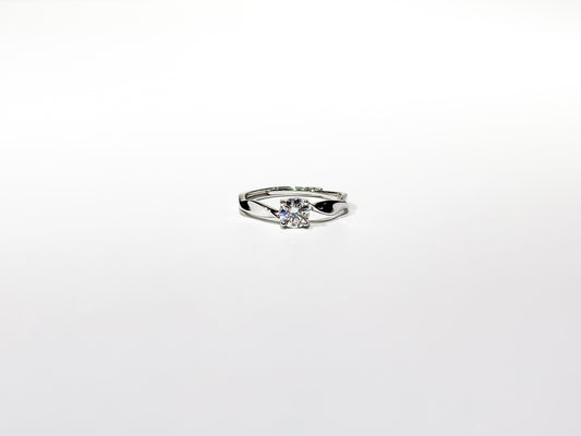 Evora Moissanite 925 Silver Ring Female - AFR220