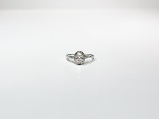 Elara Moissanite 925 Silver Ring Female