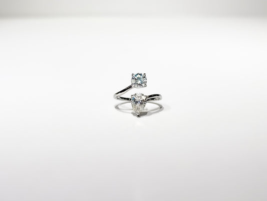 Amara Moissanite 925 Silver Ring Female