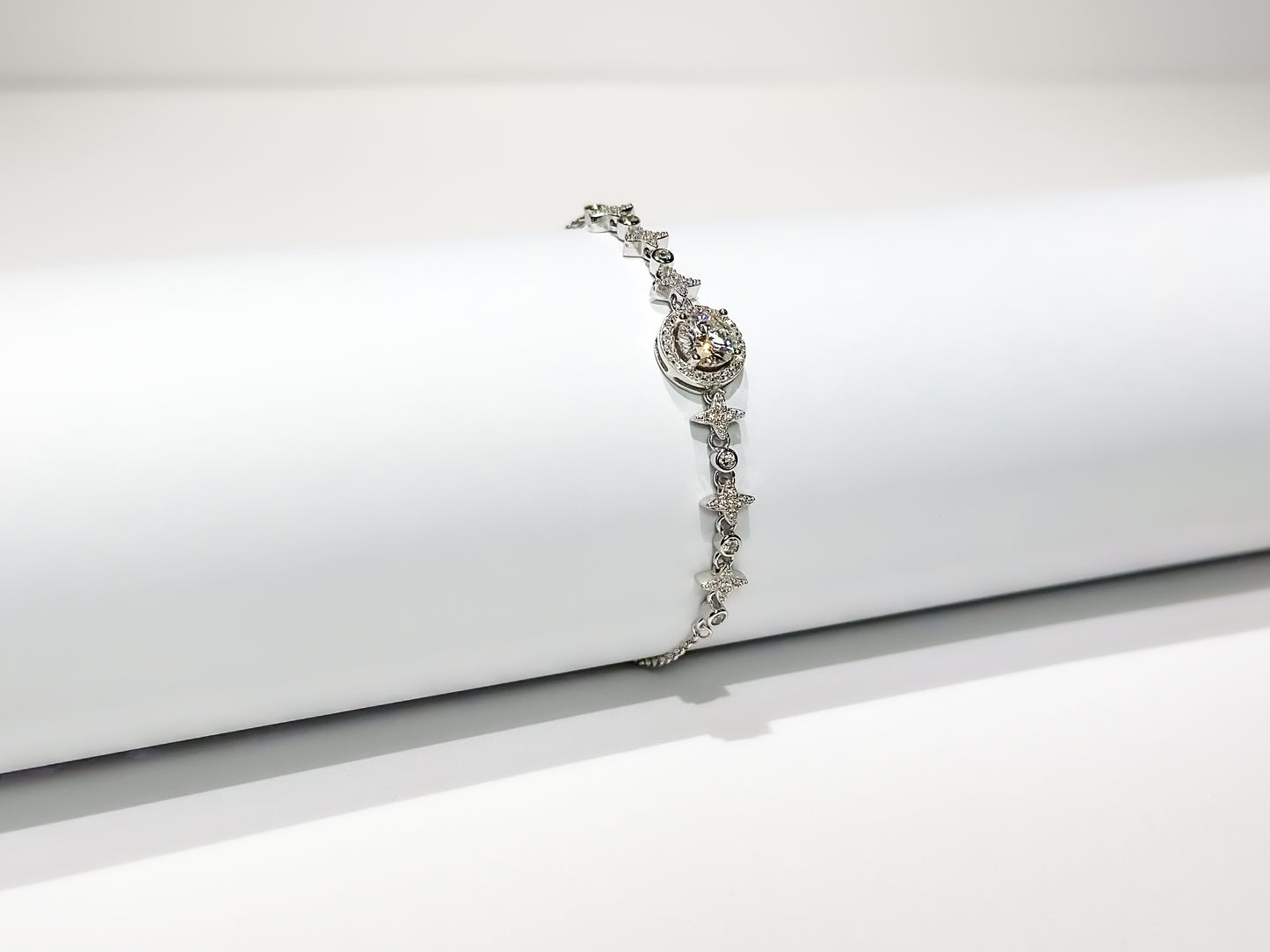 Lyra Moissanite 925 Silver Bracelet