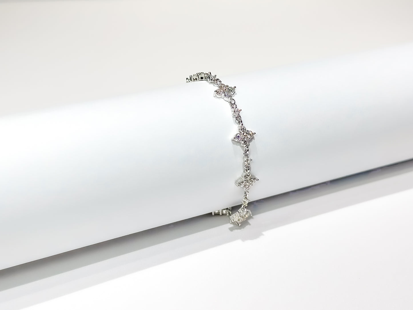 Serene Moissanite 925 Silver Bracelet