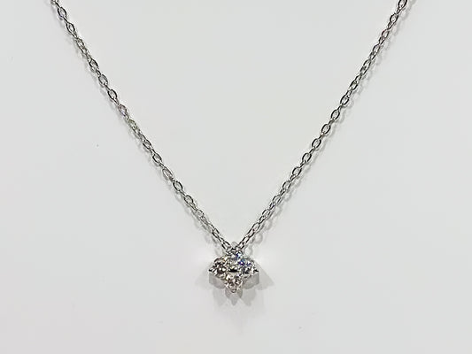 Iris Moissanite 925 Silver Necklace