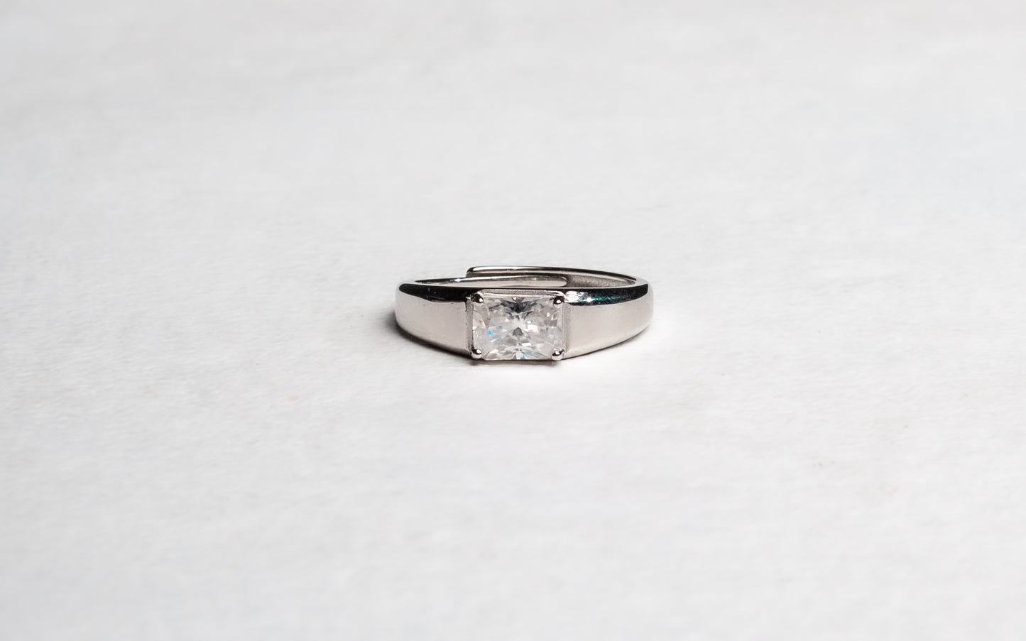 Lucien Moissanite 925 Silver Male Ring - AMR104