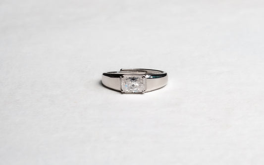 Lucien Moissanite 925 Silver Male Ring - AMR104